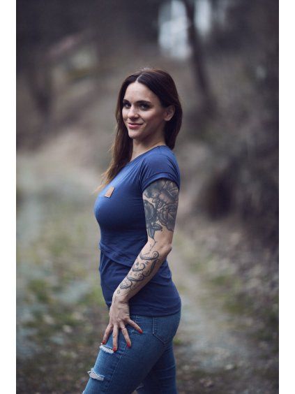 "KOMBINUJ" II. CROSS JEANS (krátký rukáv)  - Maminka (POUZE VRCHNÍ DÍL)