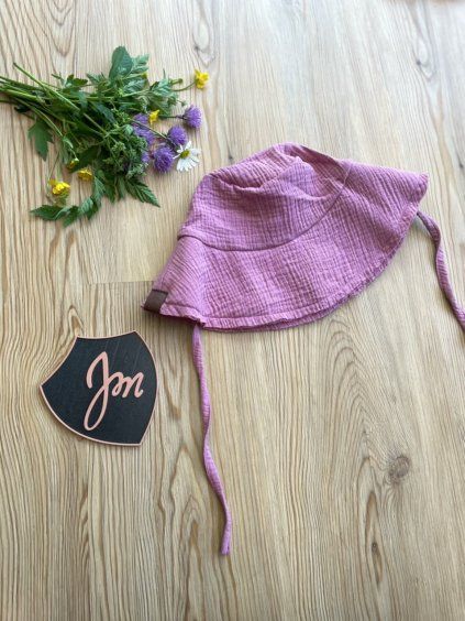 Klobouček PINK MUŠELÍN - Holčička/Maminka