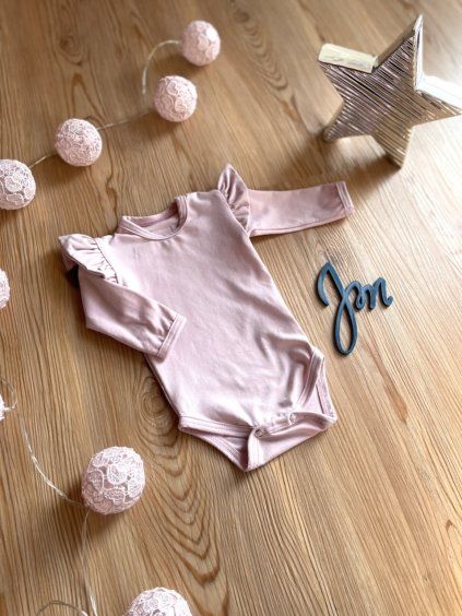 Body POSH PASTEL PINK - Holčička (dlouhý rukáv)