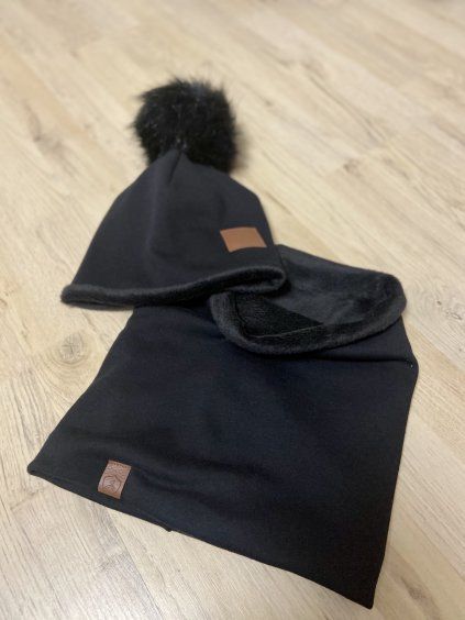 Hřejivé zimní čepice/tunely WARMKEEPER BLACK - Maminka / Děti