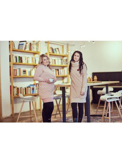Prodloužená mikina HOOD UP Mia - Dámská (vhodné pro TĚHOTNÉ)