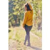 Mušelínová polokošile MUSTARD - Dámská