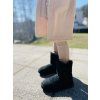Dlouhý žebrovaný cardigan BEIGE - Holčička