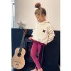 CROP OVERSIZE mikina z warmkeeperu RAINBOW - Holčička
