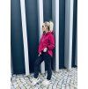 Dámská mikina s postranními zipy MADRID Violet SHORT  (mikina vhodná na kojení i jako těhotenská)