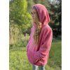 Hřejivá DÍVČÍ mikina FLEECE HOODIE Pink