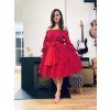 DÁMSKÉ Šaty OLIVIA RED mušelín (vhodné jako těhotenské)