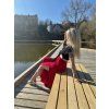 Dámské kalhoty s vysokými rozparky VIVIENNE RED