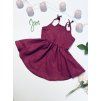 DÍVČÍ Šaty POET PINK SHIMMER MUŠELÍN