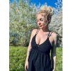 DÁMSKÉ Šaty VAMP BLACK SHIMMER mušelín