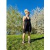DÁMSKÉ Šaty VAMP BLACK SHIMMER mušelín