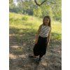 Dívčí kalhoty s vysokými rozparky VIVIENNE BLACK