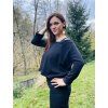 Dámská CROP mikina BLACK WARMKEEPER