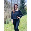 Dámská CROP mikina BLACK WARMKEEPER