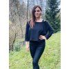 Dámská CROP mikina BLACK WARMKEEPER