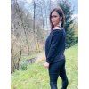 Dámská CROP mikina BLACK WARMKEEPER