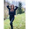 Dámská CROP mikina BLACK WARMKEEPER