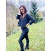 Dámská CROP mikina BLACK WARMKEEPER