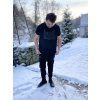 Pánské Plátěné Kalhoty Baggy Bricks BLACK
