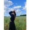Lehoučký DÁMSKÝ Viskózový CROP TOP ESPAÑA Black
