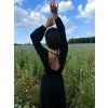 Lehoučký DÁMSKÝ Viskózový CROP TOP ESPAÑA Black