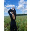 Lehoučký DÁMSKÝ Viskózový CROP TOP ESPAÑA Black