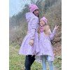 Hřejivé zimní čepice/tunely LIGHT PINK - Maminka / Děti