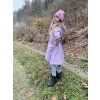Hřejivé zimní čepice/tunely LIGHT PINK - Maminka / Děti