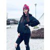 Dámská Kojicí mikina se skrytým zipem HOODIE SHINY Black