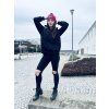 Dámská Kojicí mikina se skrytým zipem HOODIE SHINY Black