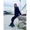 Dámská Kojicí mikina se skrytým zipem HOODIE SHINY Black