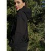 Dámská Kojicí mikina se skrytým zipem HOODIE SHINY Black