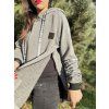 Dámská mikina s postranními zipy MADRID GREY MELANGE SHORT  (mikina vhodná na kojení i jako těhotenská)
