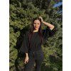 DÁMSKÝ OVERSIZE TOP Black MUŠELÍN