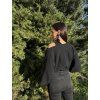 DÁMSKÝ OVERSIZE TOP Black MUŠELÍN