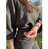 DÁMSKÝ OVERSIZE TOP Black MUŠELÍN