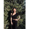 Dámský CROP TOP ONE-SIDE Black