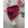 Žebrovaná čepice JA UŽ BUDU HODNÁ Dark Pink - Dospělí / Děti (S BAMBULÍ nebo BEZ BAMBULE)