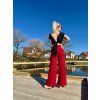Dámské elegantní kalhoty BUSINESS KARMIN RED SHORT