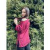 DÁMSKÁ KOJICÍ A TĚHOTENSKÁ TUNIKA SE ZIPY A ROZPARKY RED WINE