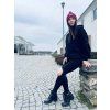Dámská NEKOJICÍ mikina HOODIE SHINY Black