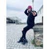 Dámská NEKOJICÍ mikina HOODIE SHINY Black