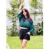 DÁMSKÝ OVERSIZE TOP EMERALD MUŠELÍN