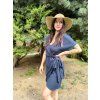 DÁMSKÉ Šaty ASHTANGA Dark Blue mušelín