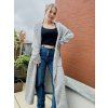 DÁMSKÝ OVERSIZE kabát MELANGE GREY Long