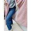 DÁMSKÝ OVERSIZE kabát GARDEN of ROSES Light Pink LONG
