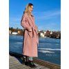 DÁMSKÝ OVERSIZE kabát GARDEN of ROSES Light Pink LONG