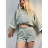 DÁMSKÝ OVERSIZE TOP STRIPES MUŠELÍN