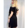 DÁMSKÉ KOJICÍ ŠATY SE ZIPY A ROZPARKY BLACK
