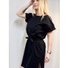 DÁMSKÉ ŠATY S ROZPARKY BLACK